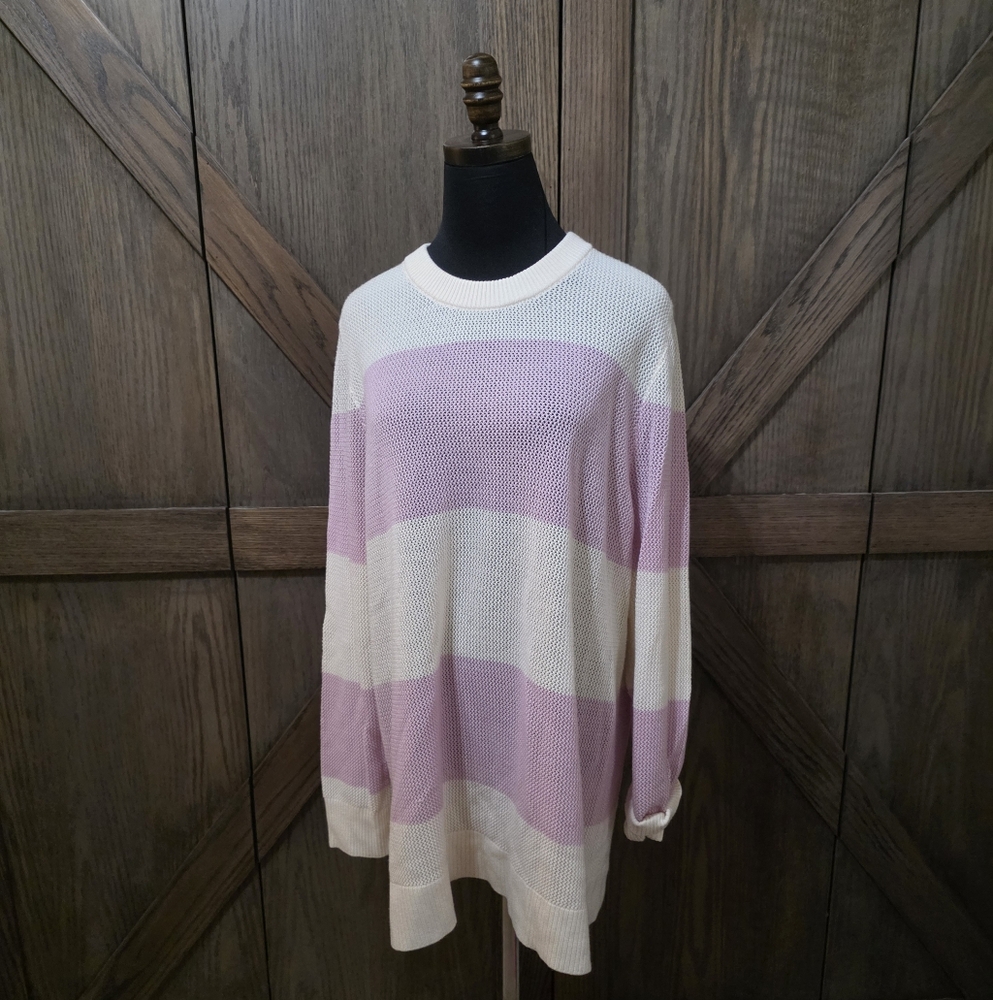 Akris Wool Striped Oversized Sweater
